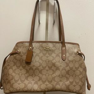 Authentic Coach Drawstring Handbag